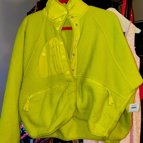Free People Jackets & Blazers - Free people movement hit the slopes jacket lime zest size small NWT